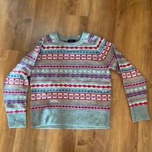 J Crew fair isle sweater